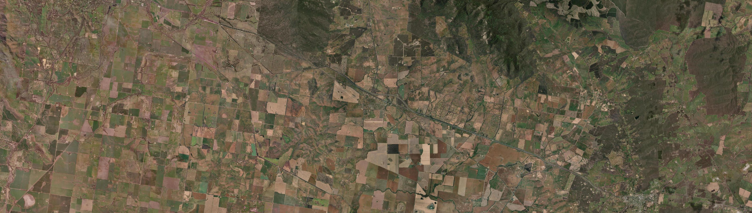 Aerial view of Buangor, VIC