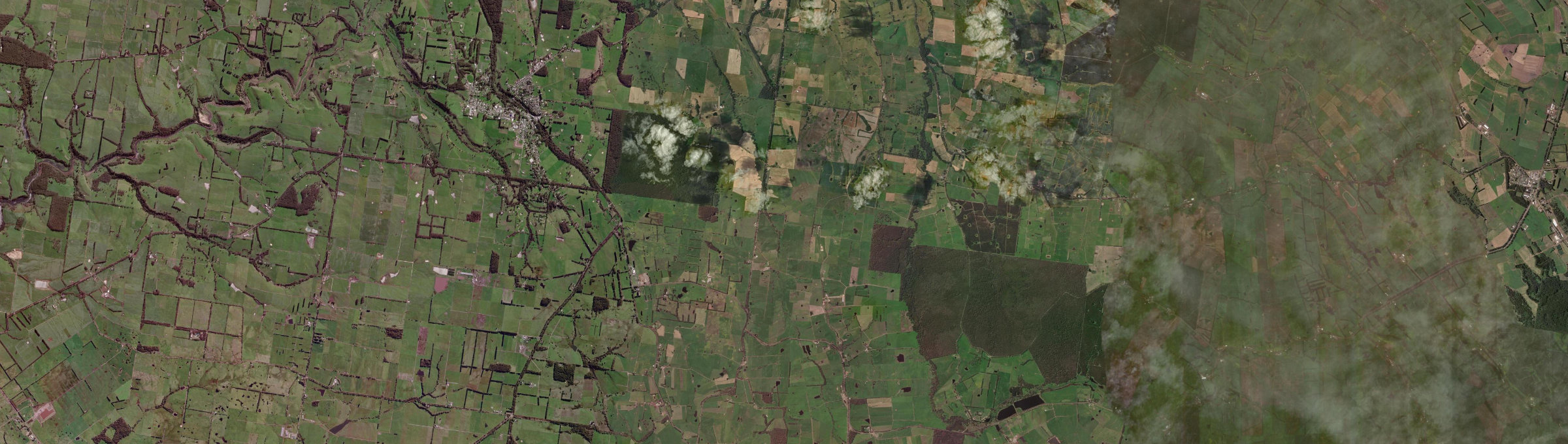 Aerial view of Cowleys Creek, VIC