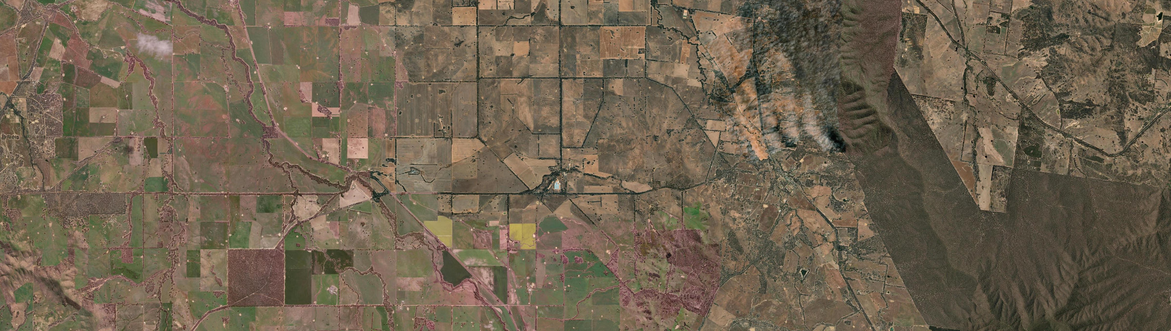 Aerial view of Landsborough West, VIC