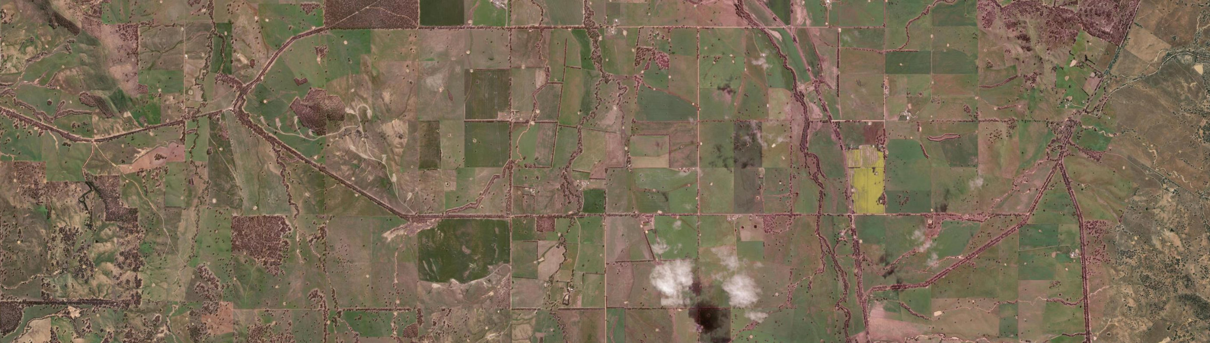 Aerial view of Joel South, VIC