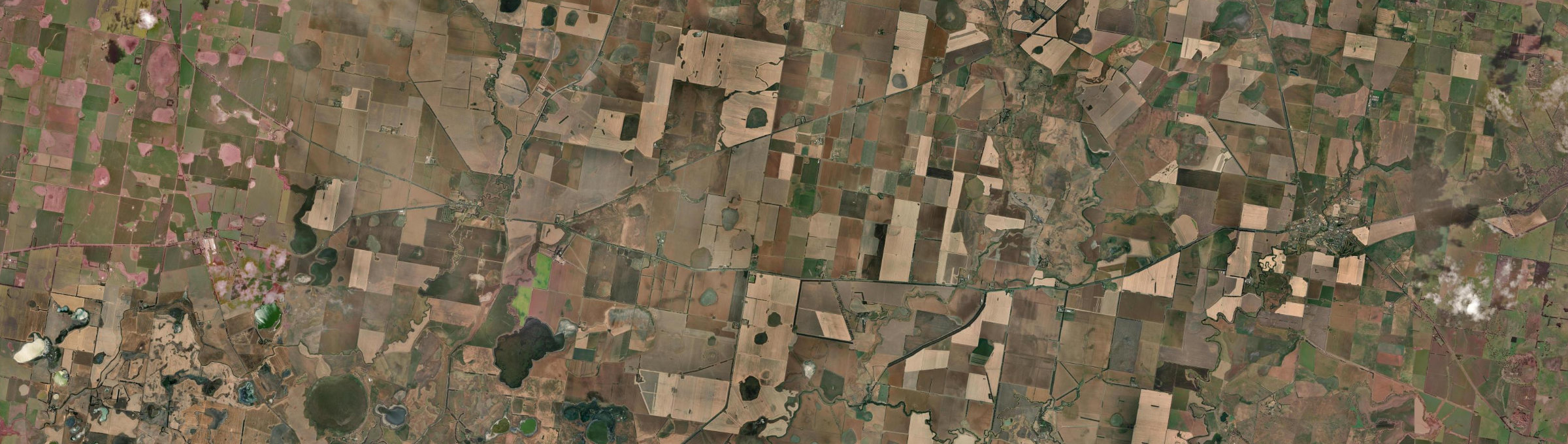 Aerial view of Carranballac, VIC