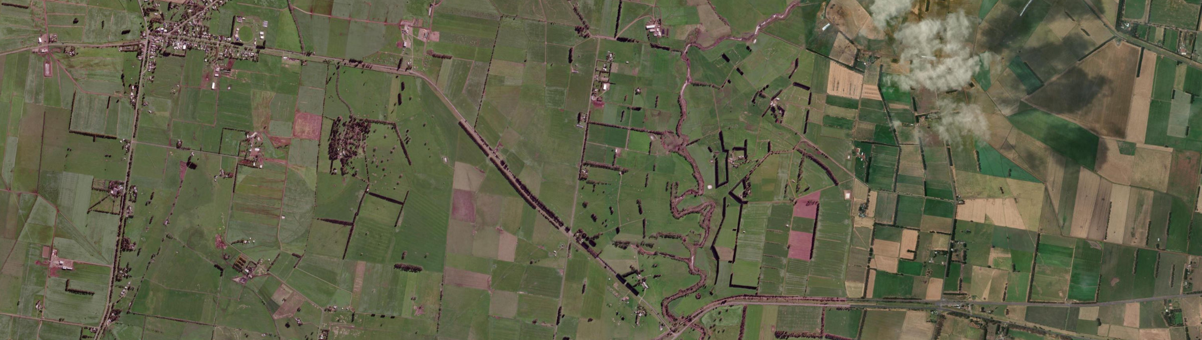Aerial view of Noorat East, VIC