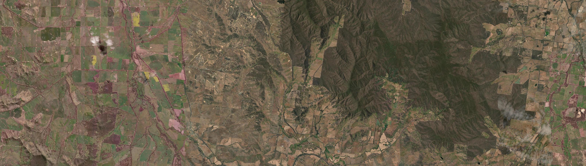 Aerial view of Glenlofty, VIC