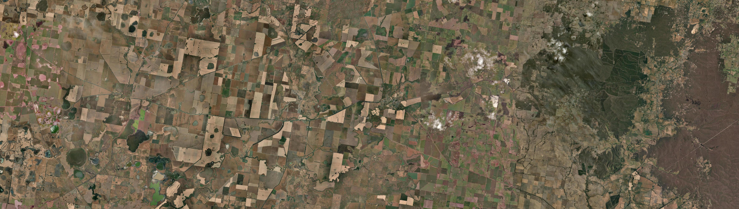 Aerial view of Skipton, VIC