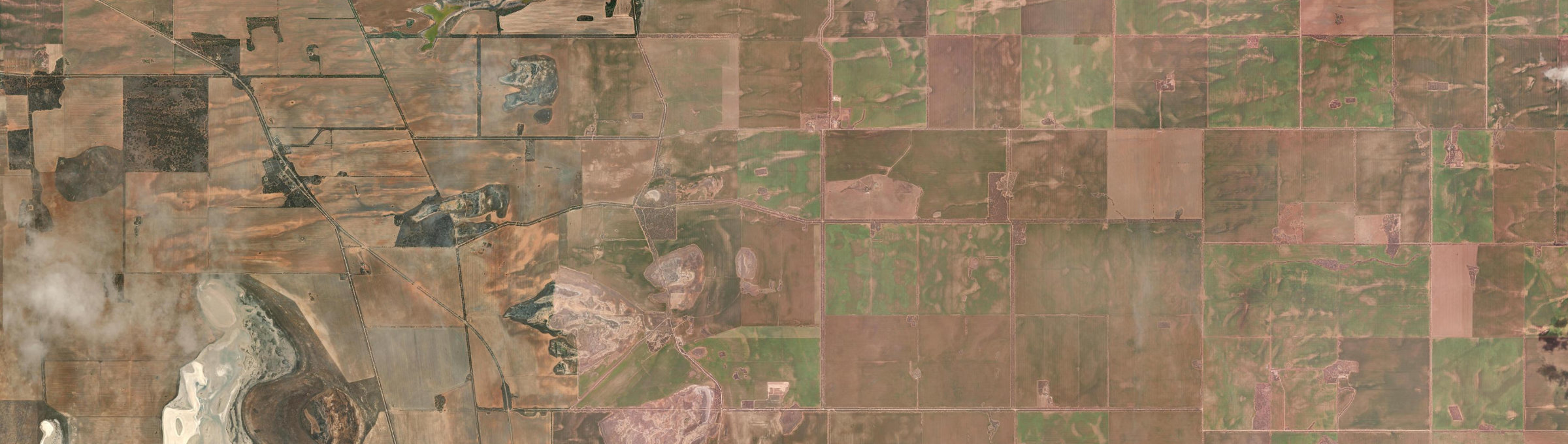 Aerial view of Polisbet, VIC