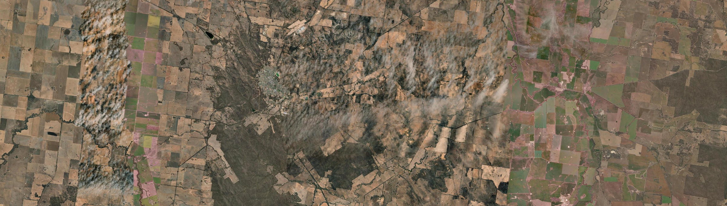 Aerial view of St Arnaud East, VIC