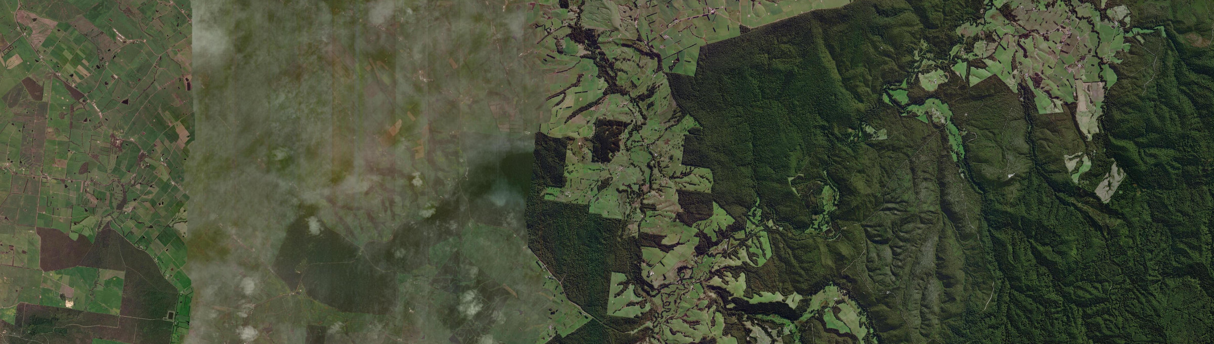 Aerial view of Kennedys Creek, VIC