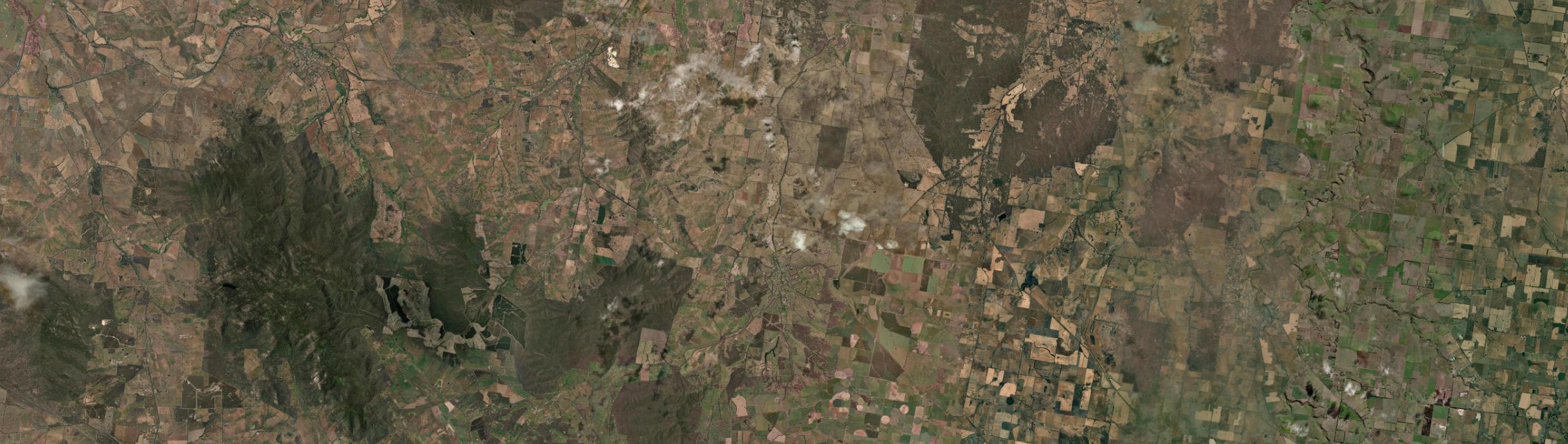 Aerial view of Lexton, VIC