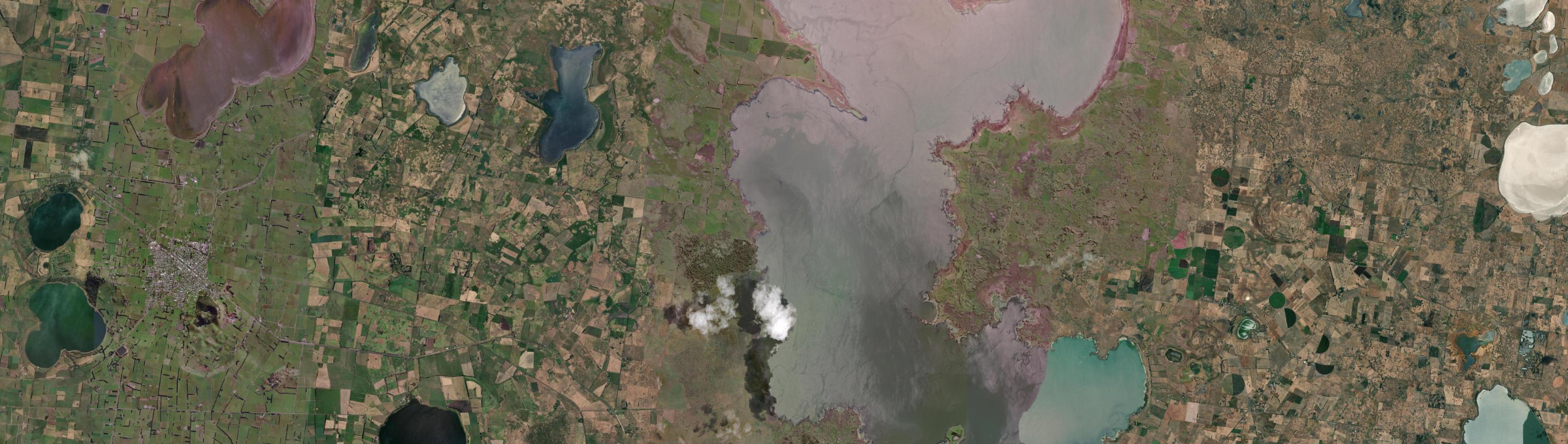Aerial view of Pomborneit North, VIC