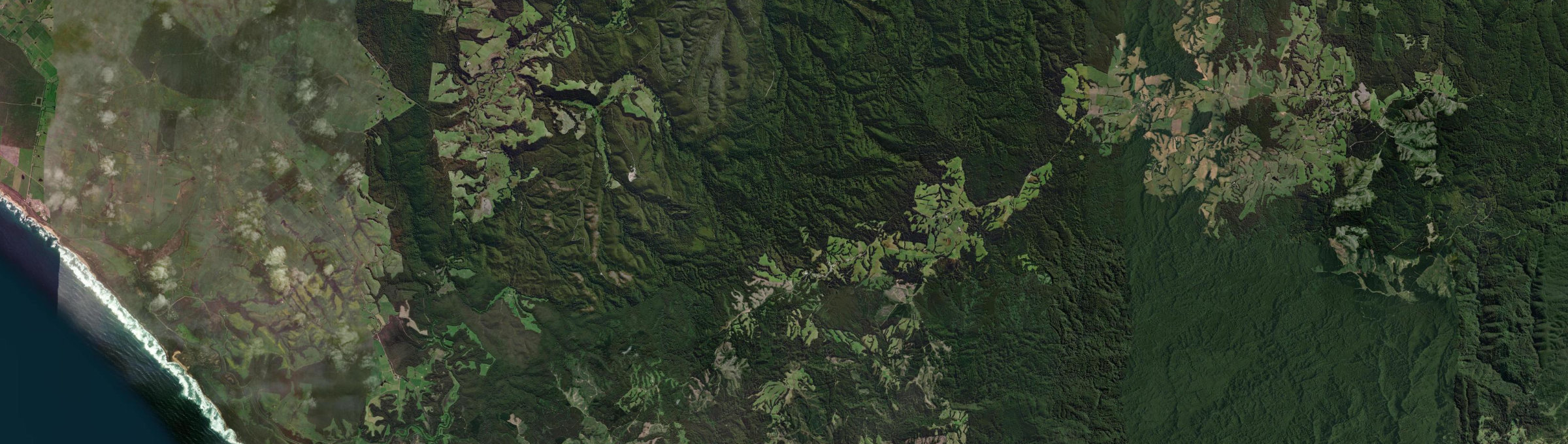 Aerial view of Lavers Hill, VIC