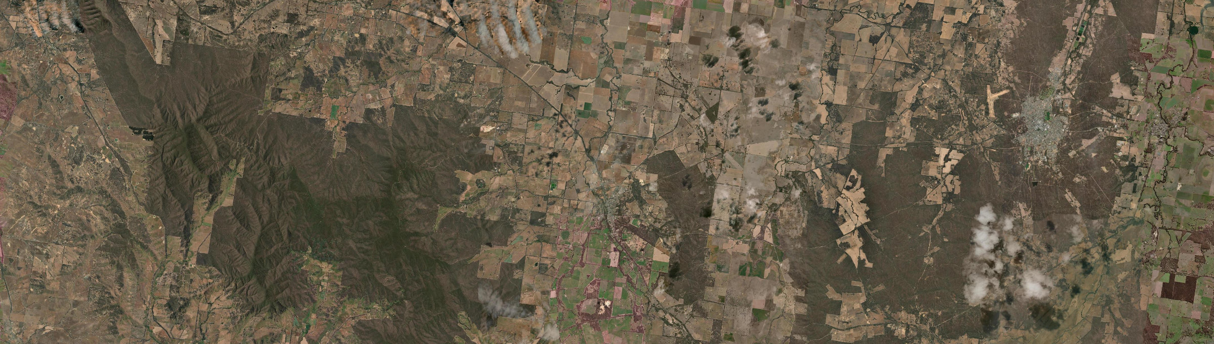 Aerial view of Avoca (Vic.), VIC
