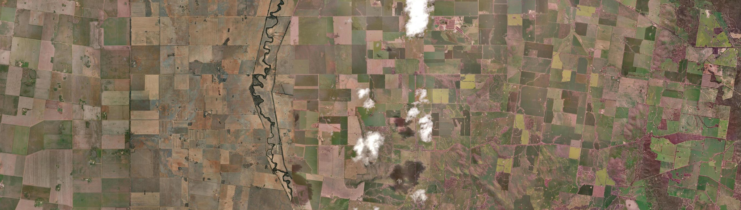Aerial view of Yeungroon, VIC