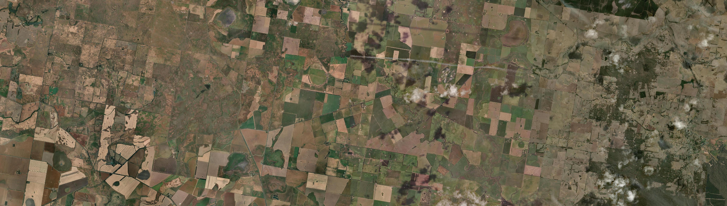 Aerial view of Mount Emu, VIC