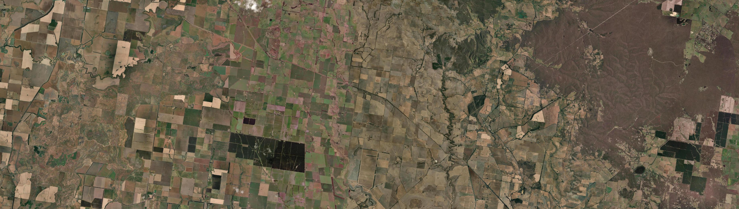 Aerial view of Mannibadar, VIC
