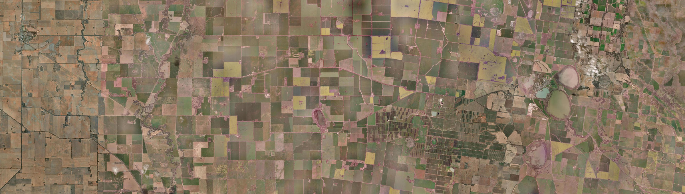 Aerial view of Lake Marmal, VIC