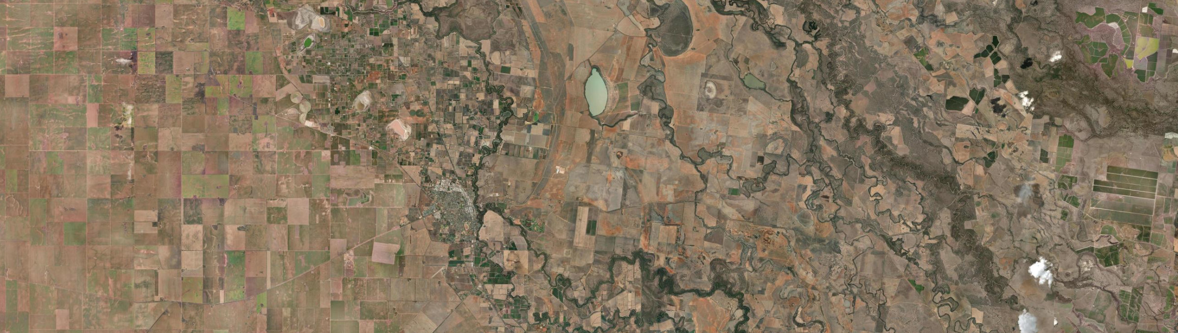 Aerial view of Murray Downs, NSW