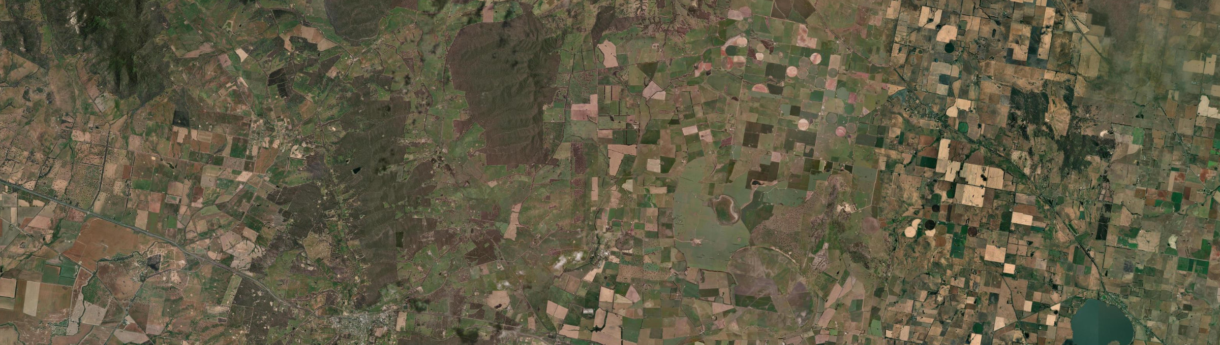 Aerial view of Langi Kal Kal, VIC