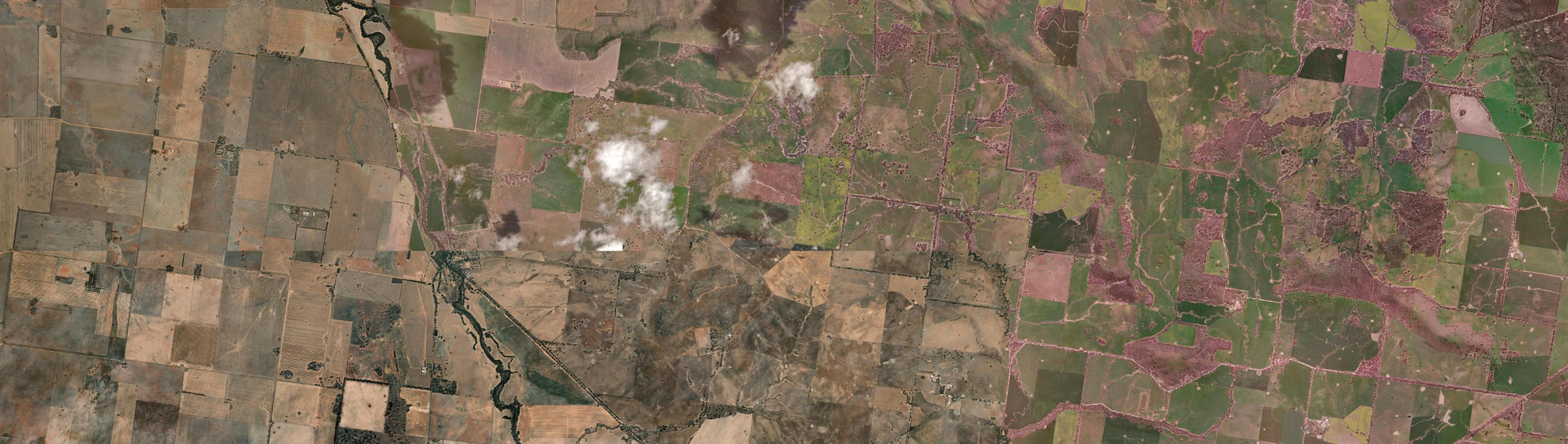 Aerial view of Yawong Hills, VIC