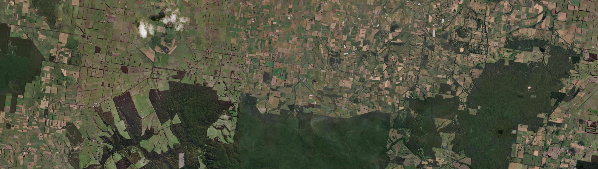Aerial view of Irrewillipe East, VIC