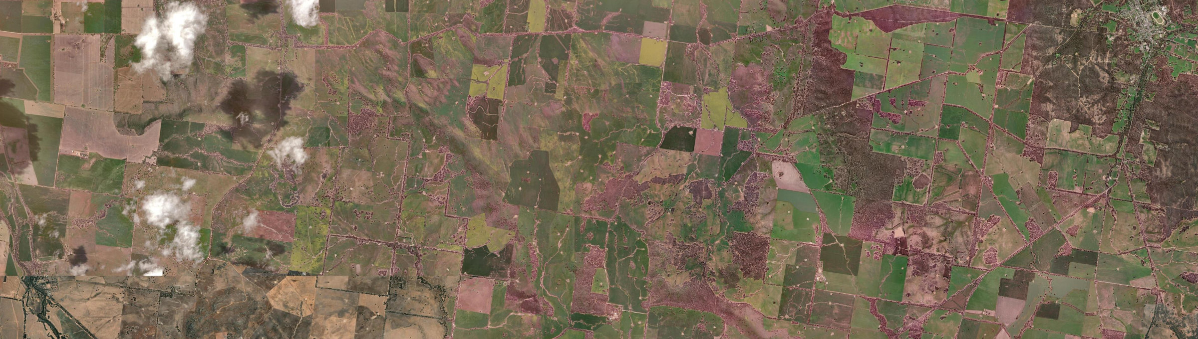 Aerial view of Nine Mile (Vic.), VIC