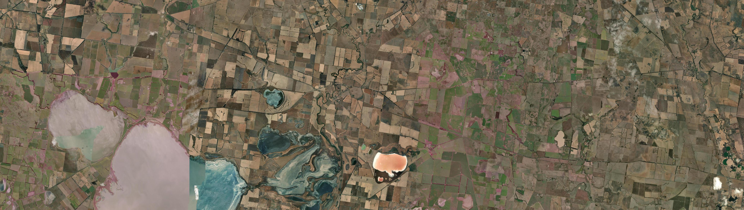 Aerial view of Cressy (Vic.), VIC