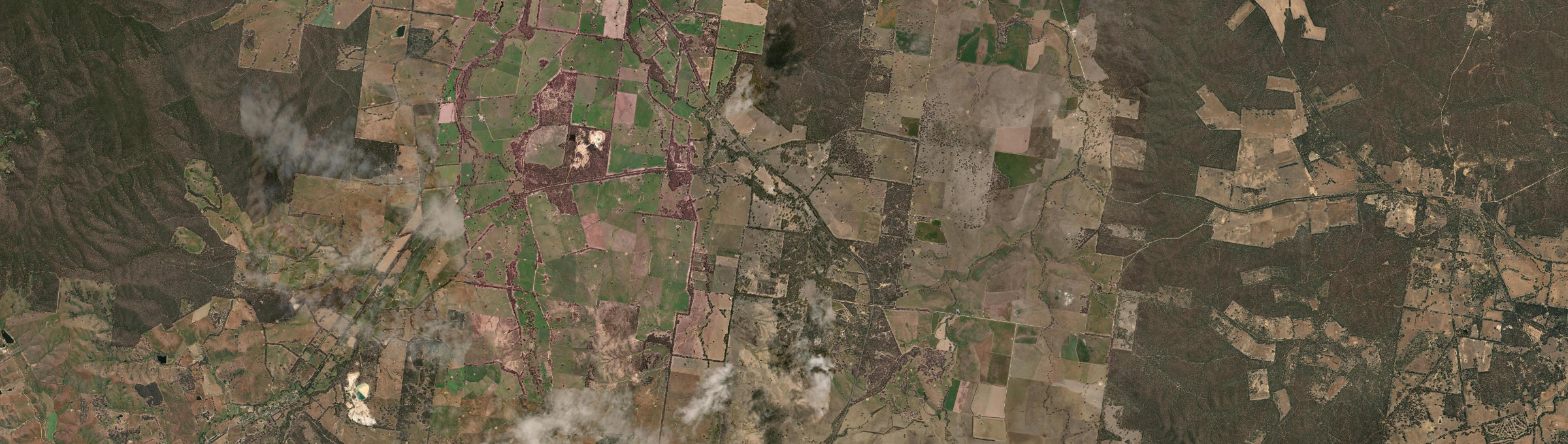 Aerial view of Lamplough, VIC