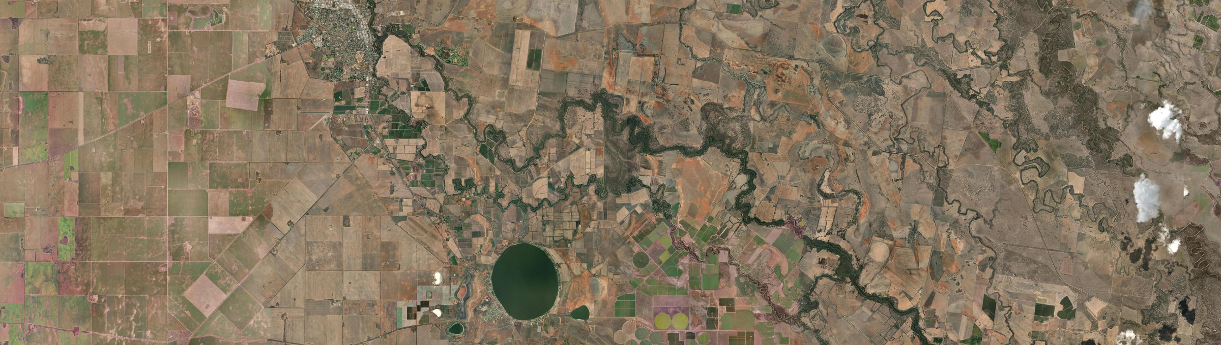 Aerial view of Pental Island, VIC