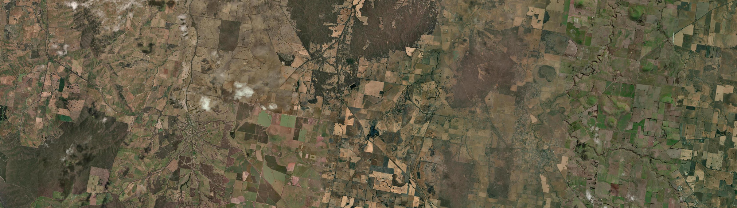 Aerial view of Evansford, VIC