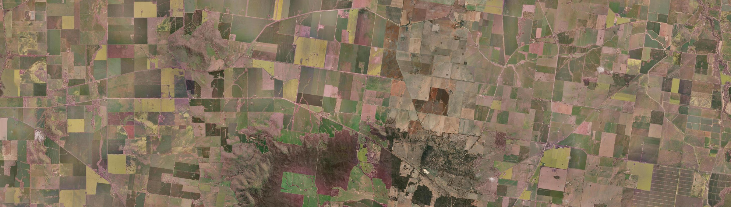 Aerial view of Wychitella, VIC