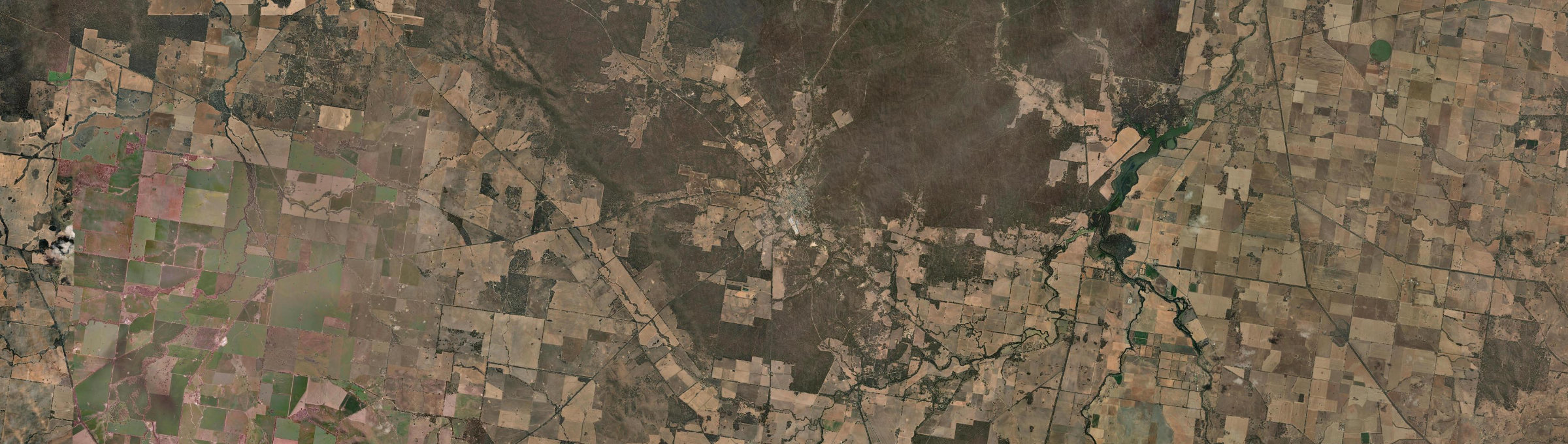 Aerial view of Dunolly (Vic.), VIC