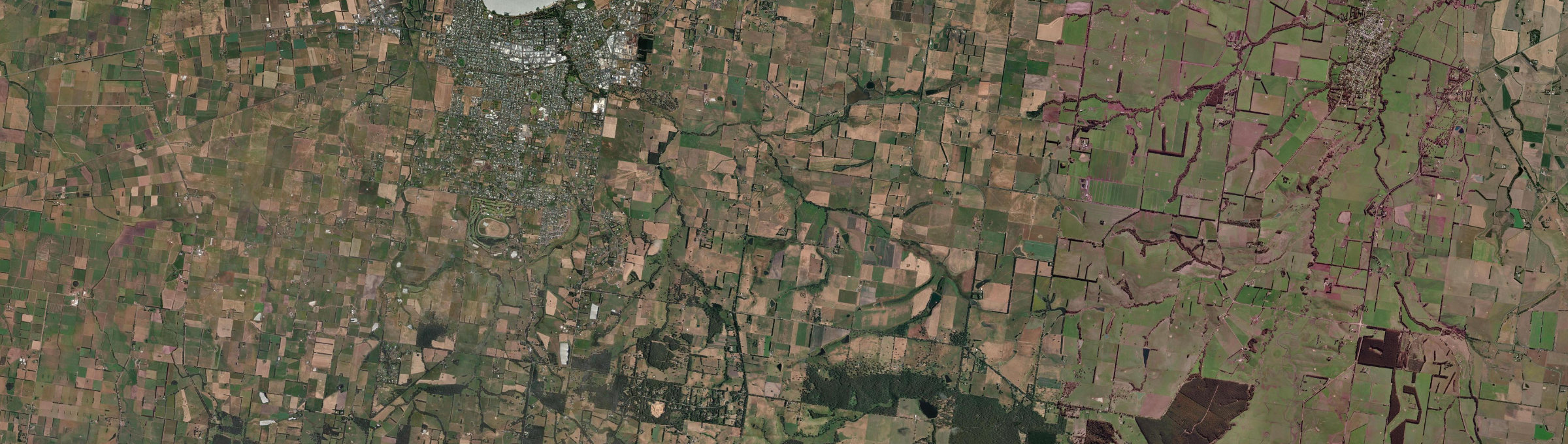 Aerial view of Yeo, VIC