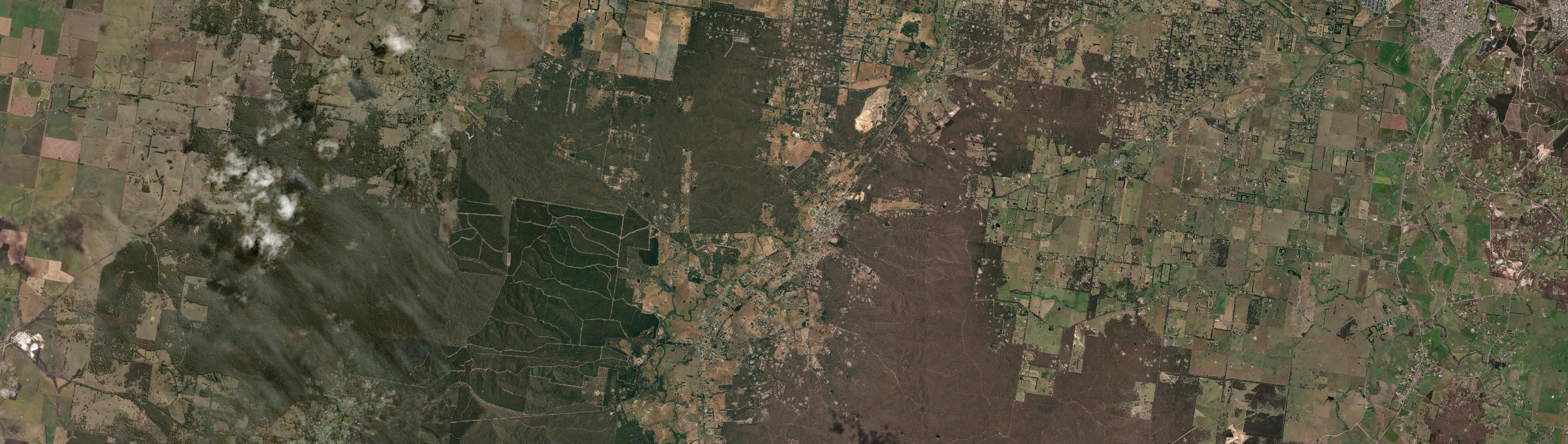 Aerial view of Smythesdale, VIC