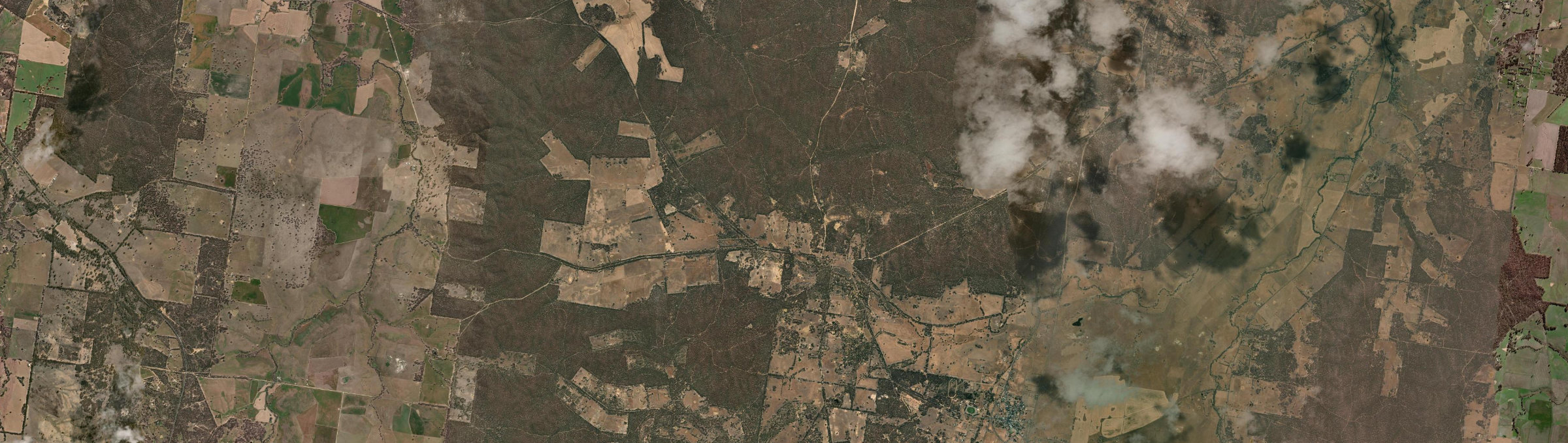 Aerial view of Amherst, VIC