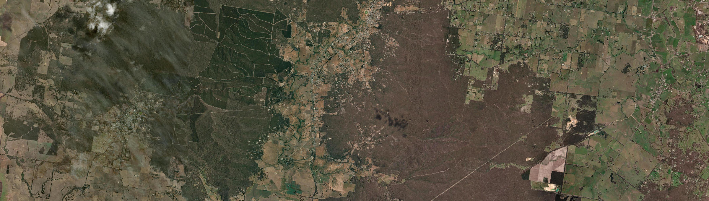 Aerial view of Scarsdale, VIC