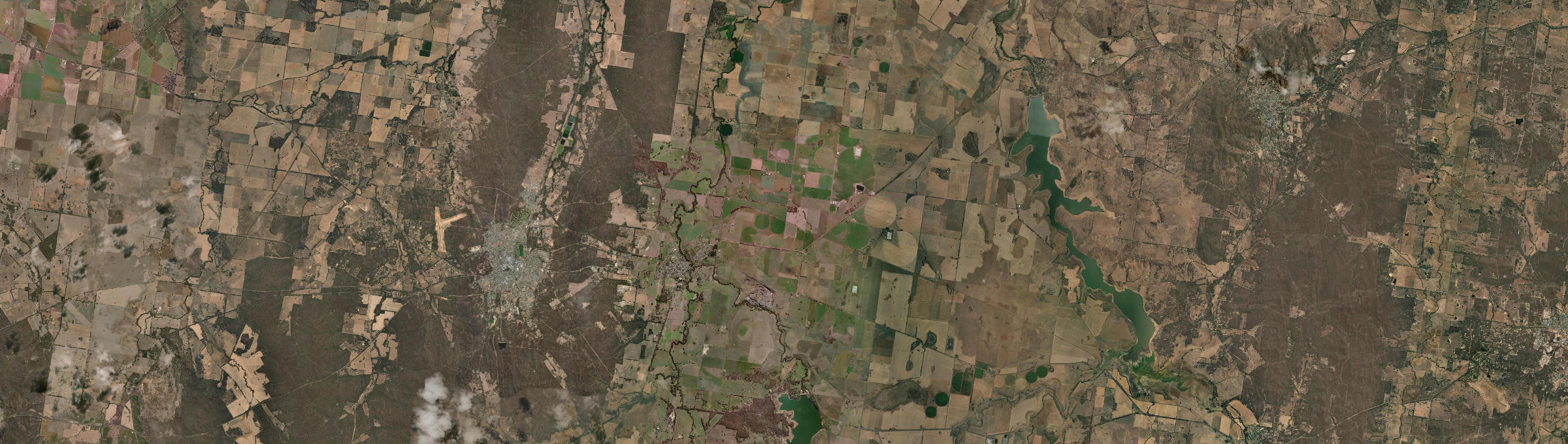 Aerial view of Carisbrook, VIC