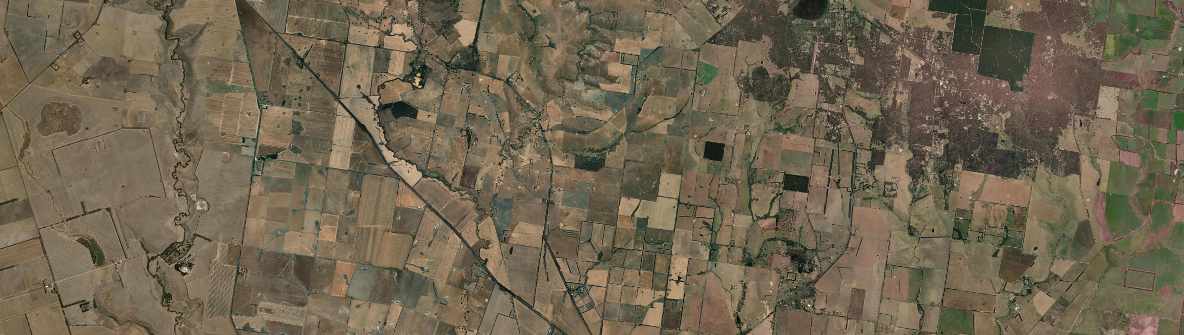 Aerial view of Rokewood Junction, VIC