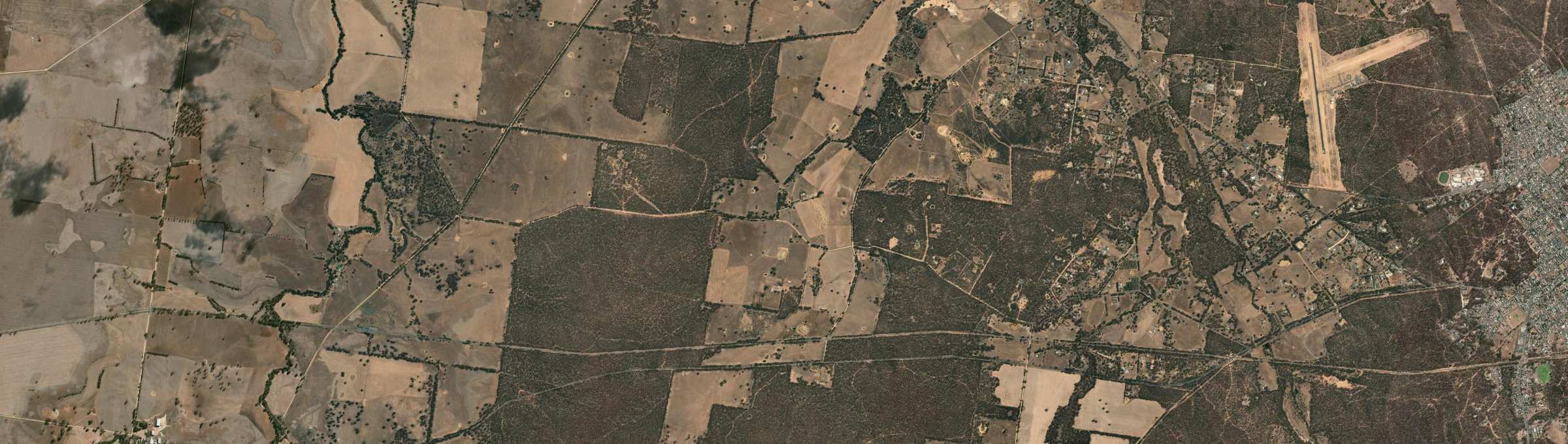 Aerial view of Moonlight Flat (Central Goldfields - Vic.), VIC