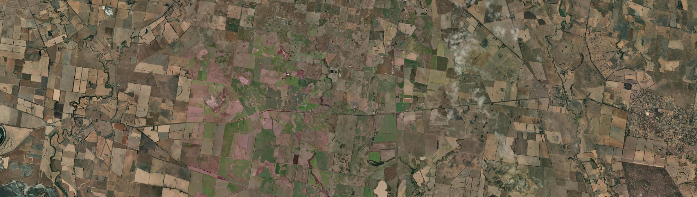 Aerial view of Barunah Park, VIC