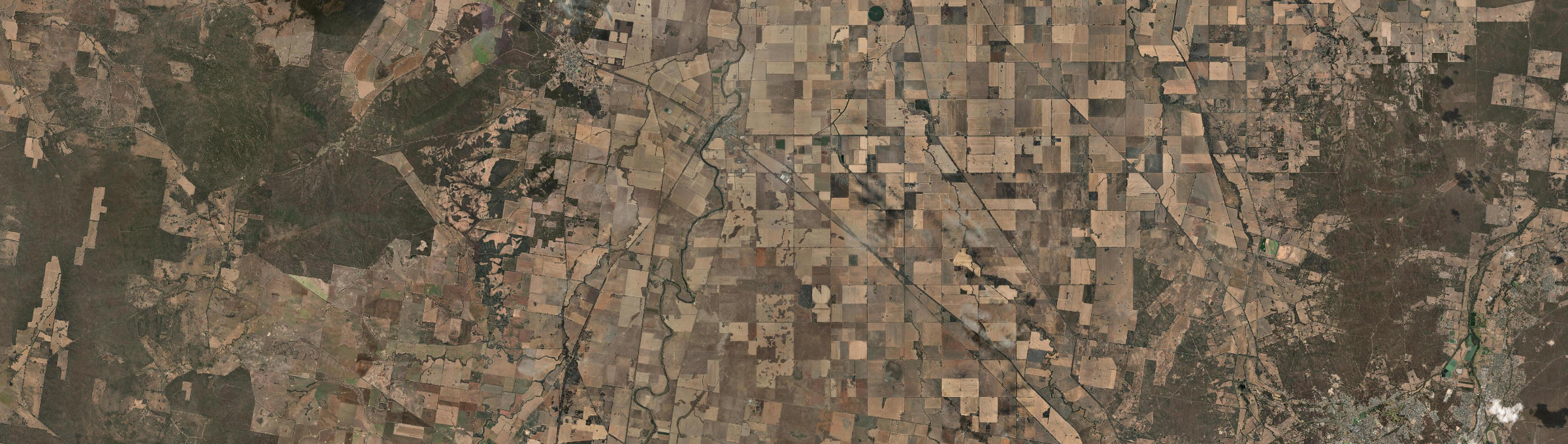 Aerial view of Bridgewater (Vic.), VIC