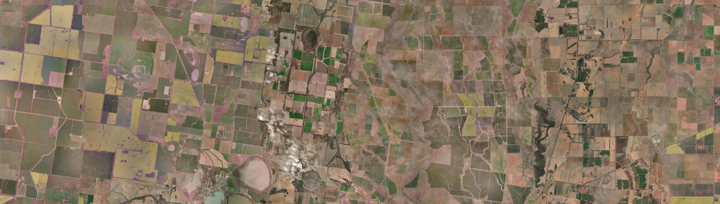 Aerial view of Yando, VIC