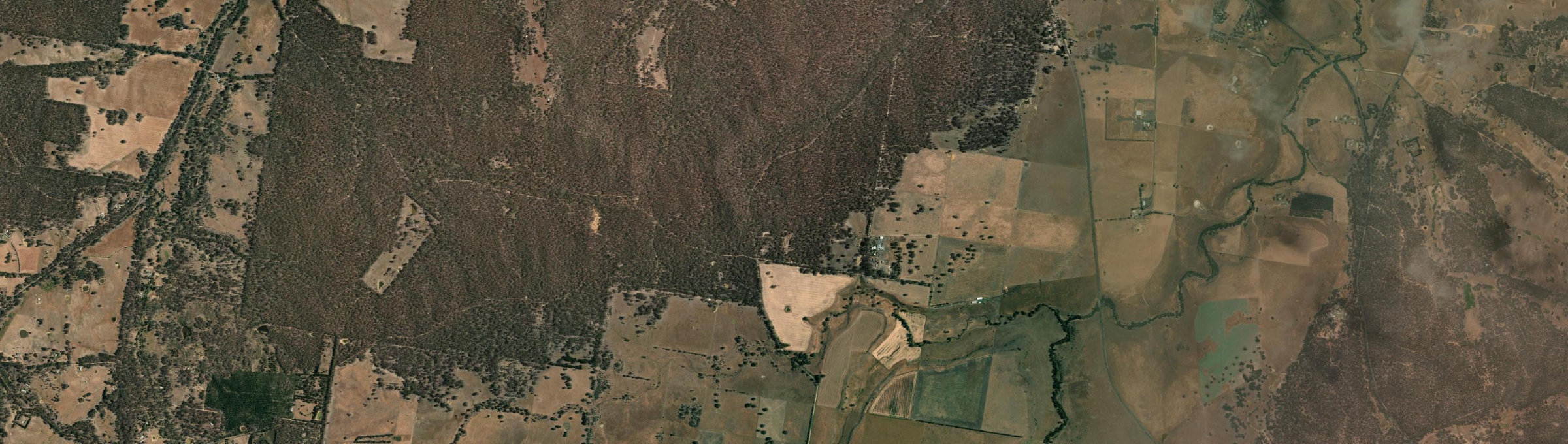 Aerial view of Stony Creek (Central Goldfields - Vic.), VIC