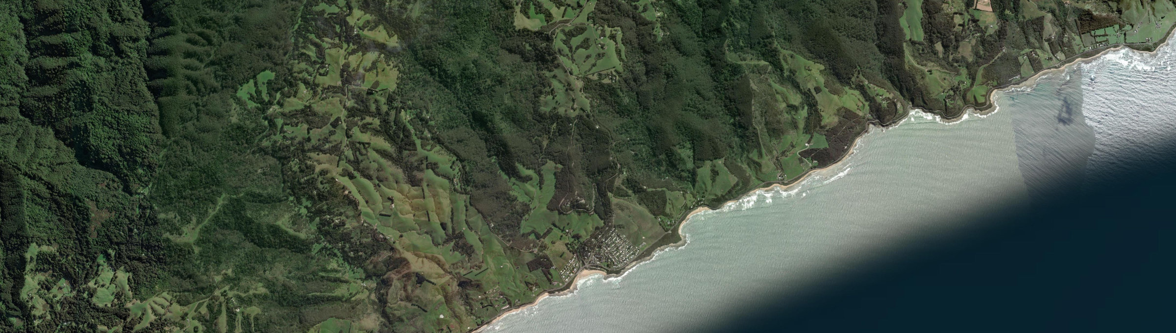 Aerial view of Skenes Creek, VIC