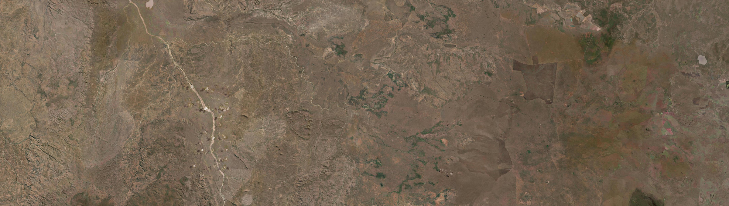 Aerial view of Mount Surprise, QLD
