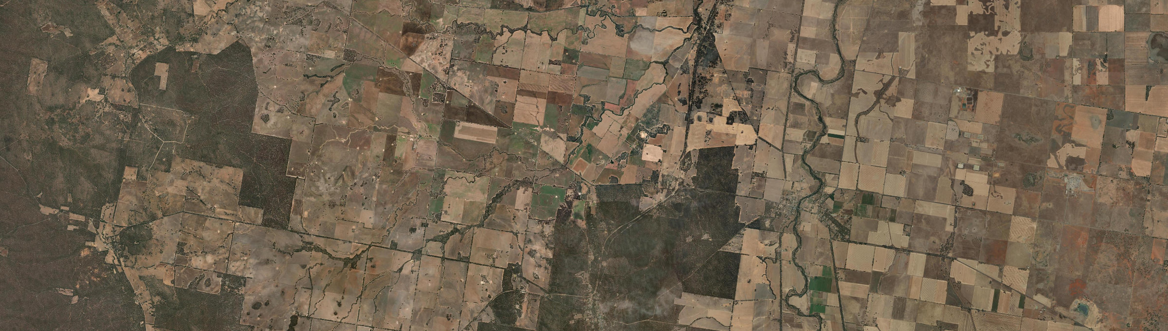 Aerial view of Llanelly, VIC