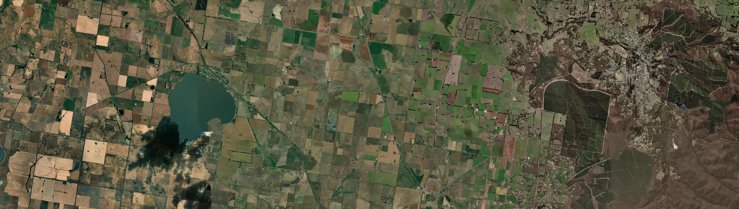 Aerial view of Blowhard, VIC