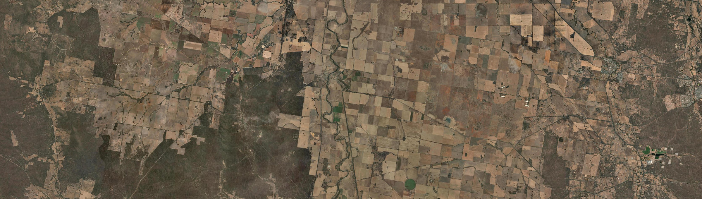 Aerial view of Newbridge (Vic.), VIC