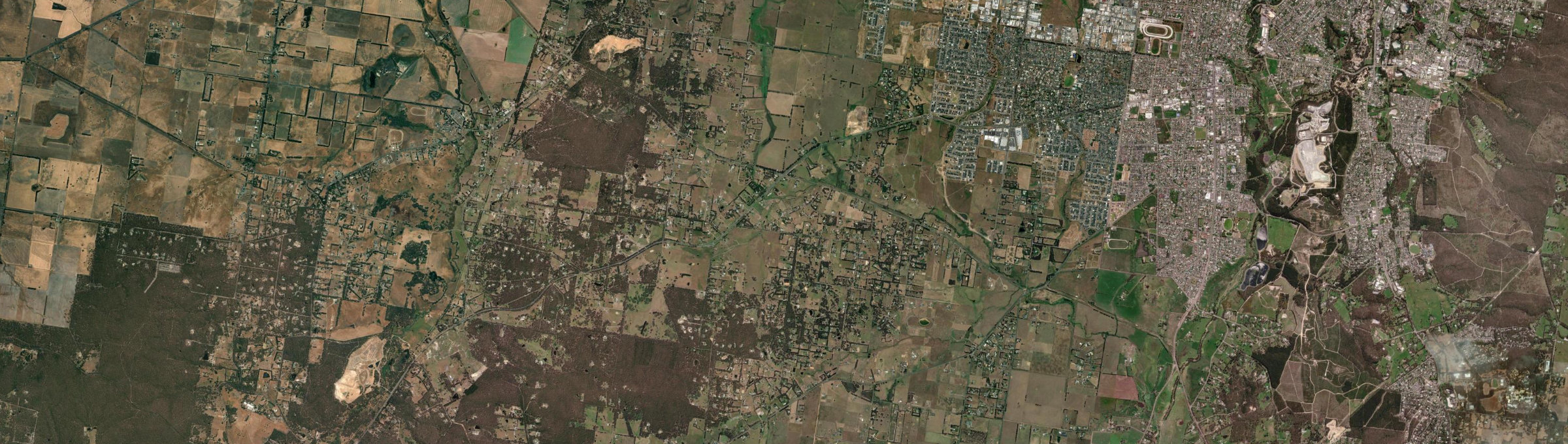 Aerial view of Smythes Creek, VIC