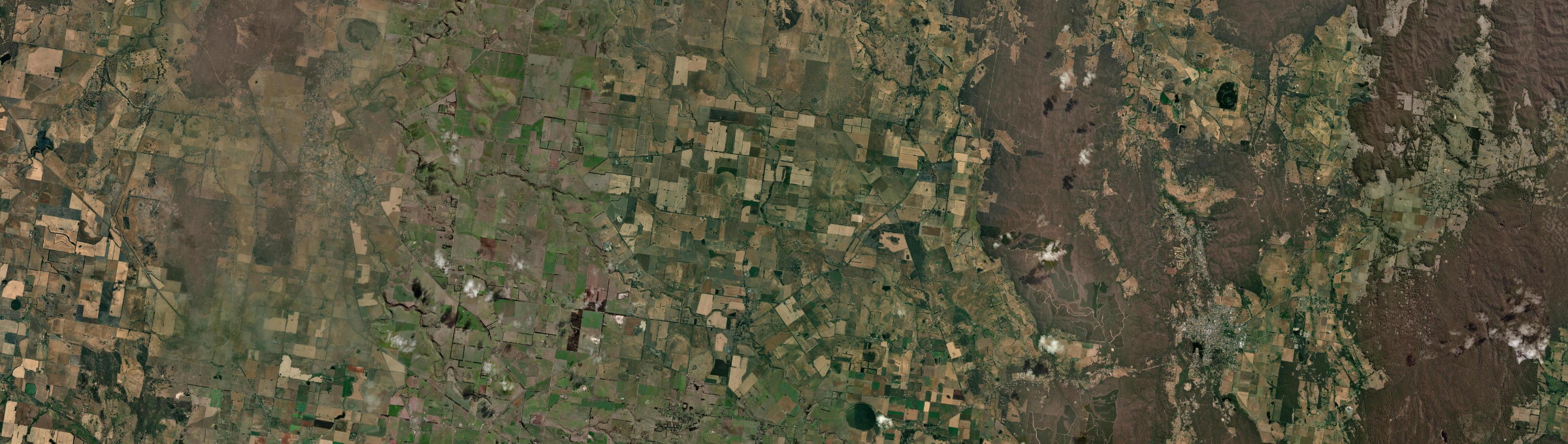 Aerial view of Smeaton, VIC