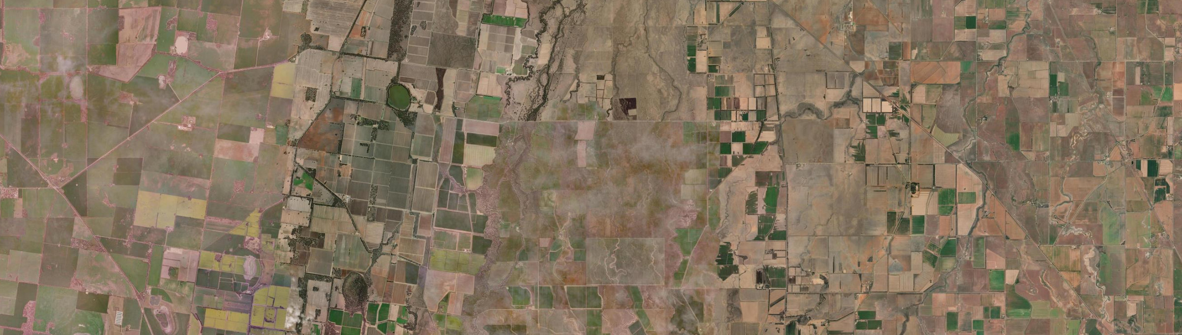 Aerial view of Canary Island, VIC