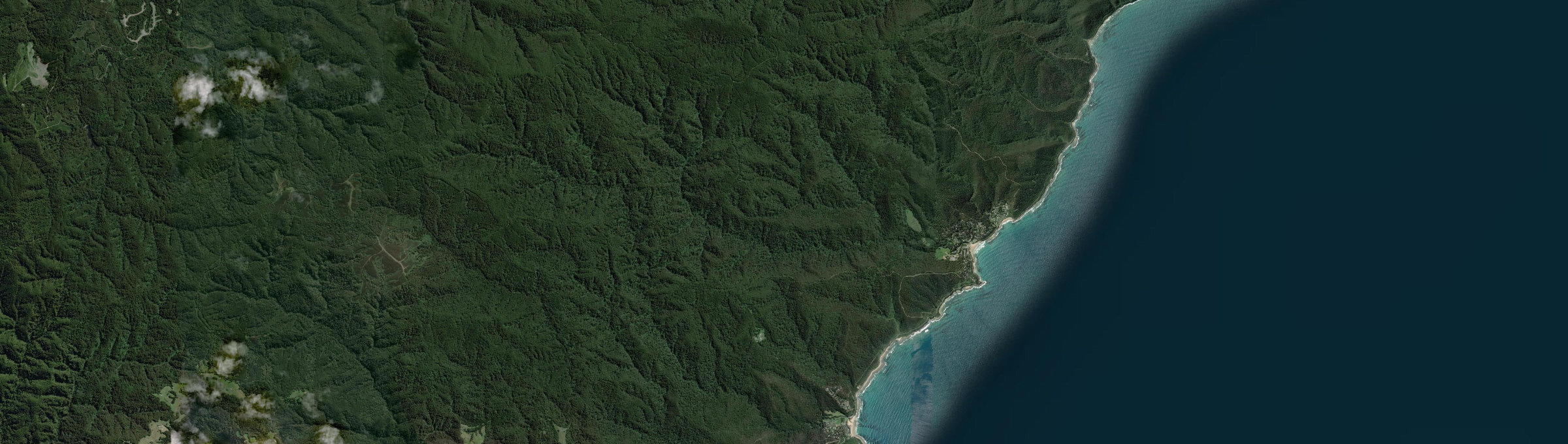 Aerial view of Wye River, VIC